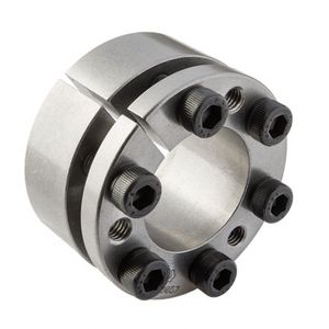expandible axle coupling / rigid / stainless steel / self-centering