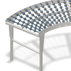 skate wheel conveyor / curved