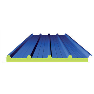 polyurethane core sandwich panel / steel facing