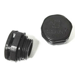 threaded end cap / round / plastic / protective