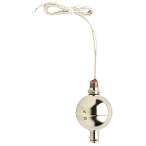 float level switch / for water / stainless steel / vertical