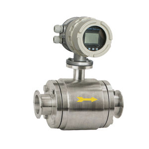 clamp-on flow meter / electromagnetic / for solids / for liquids