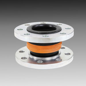 rubber pipe expansion joint / round / flange / for LPG