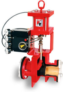 pinch valve / pneumatically-operated / control / for slurry