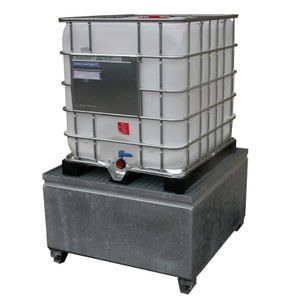 IBC container containment bund / galvanized steel / rigid