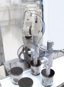 industrial filler / for ice cream production / container / compact