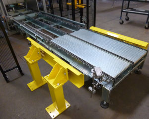 pallet conveyor / belt / driven roller / chain