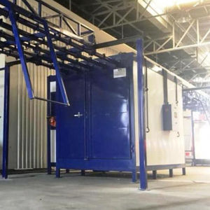 curing oven / powder coating / chamber / electric resistance