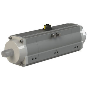 three-position valve actuator / pneumatic / rotary / double-acting