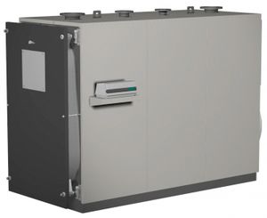 condensing boiler / hot water / gas / horizontal