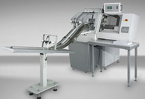 metal cutting machine / for plastics / die / label