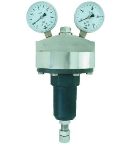 compressed air pressure regulator / for gas / for oxygen / for inert gases
