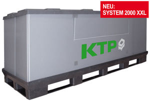 plastic pallet box / storage / with lid / folding