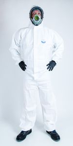 chemical protection coveralls / work / 5/6 type / microporous fabric