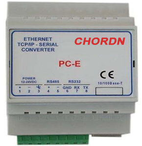 Ethernet converter / serial / DIN rail