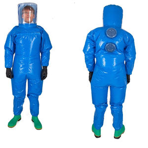 work coveralls / chemical protection / laminated material / fabric