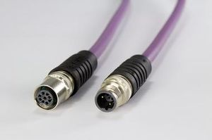 optical data cable / XLR / IP67 / flexible