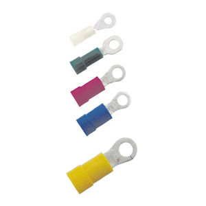 ring solderless terminal / tubular / insulated / copper