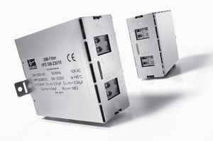 low-pass electronic filter / active / RFI / DIN rail