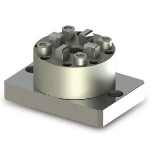 4-jaw workpiece clamping chuck