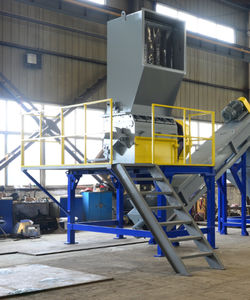 HDPE recycling unit / for thermoplastic waste / for process lines