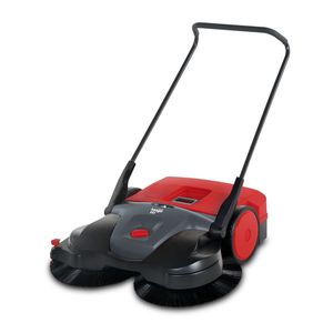 walk-behind sweeper / battery-powered / manual