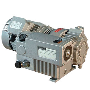 rotary vane vacuum pump / oil-lubricated / single-stage / low-noise level