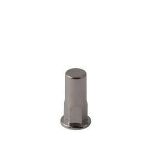 threaded insert / stainless steel / flat