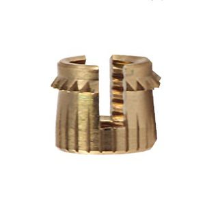 press-in insert / by expansion / brass / for plastics