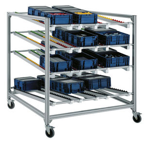 storage warehouse shelving / light-duty / box / dynamic