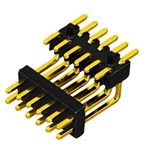 male pin header / double-row / SMT / right-angle