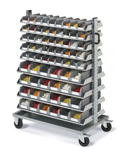 shelf cart / container / with swivel casters
