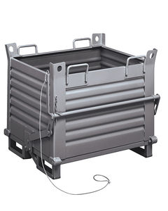 steel crate / storage / bottom-opening