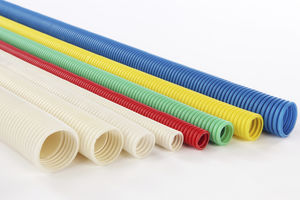 protection conduit / corrugated / spiral / for electrical cables