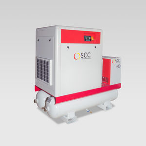 air compressor / stationary / electrically-powered / screw