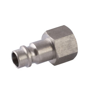 quick coupling / straight / for compressed air / stainless steel