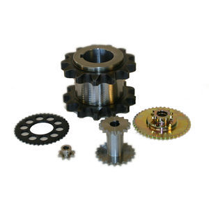 straight-toothed sprocket wheel / for chain / custom-made / hub