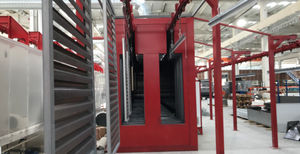 curing oven / heat treatment / conveyor / electric