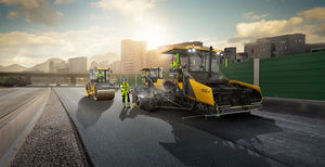 asphalt paver / crawler / for roads