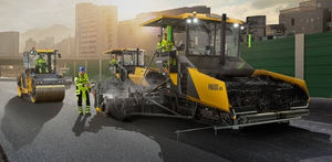 asphalt paver / crawler / for roads