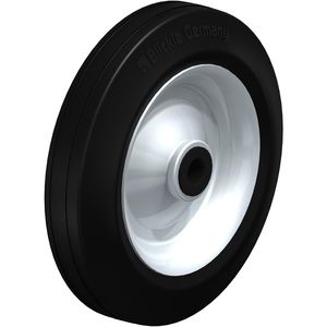 wheel with solid tire / rubber / steel / for heavy loads