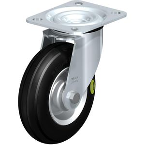 swivel caster / rod / low-noise / steel