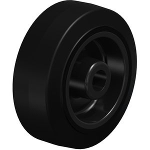 monobloc wheel / rubber / polyamide / for heavy loads