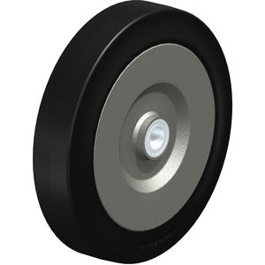 wheel with solid tire / rubber / polyamide / for heavy loads