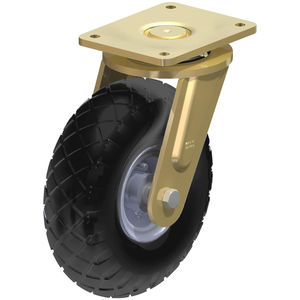 swivel caster / rod / high load capacity / steel