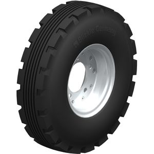wheel with pneumatic tire / with solid tire / rubber / elastic