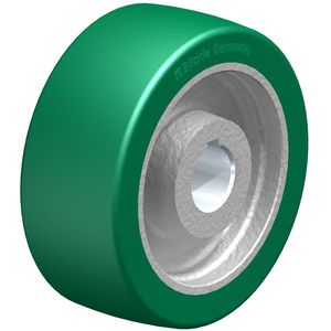 wheel with solid tire / polyurethane / for heavy loads / non-marking