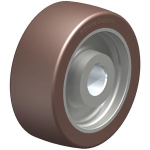 wheel with solid tire / polyurethane / for heavy loads / non-marking