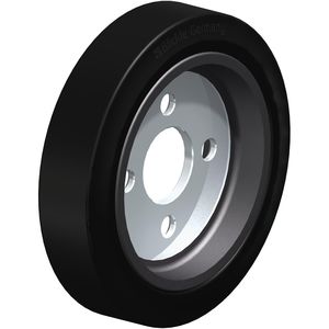 wheel with solid tire / rubber / for heavy loads / low-noise