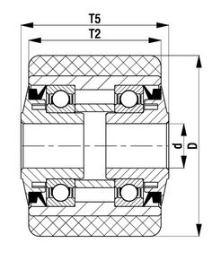 pallet trucks wheel type roller / steel / polyurethane